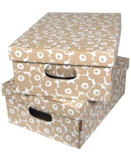 MARIMEKKO UNIKKO BEIGE 2KPL KOTILAATIKKO Main Image