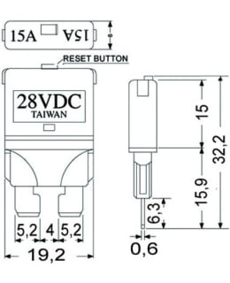 AUTOMAATTISULAKE 10A 5 KPL/PAKK M14-005- Main Image