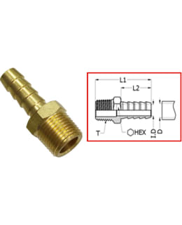 Sea-X polttoaineliitin Universal 3/8 NPT x 5/16 Main Image