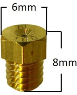 MAIN JET, # 105 , HEX SMALL, FITS: MIKUN Main Image
