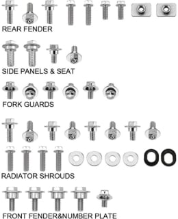 SIXTY5 BODY PANEL HARDWARE PACK KAWASAKI Main Image