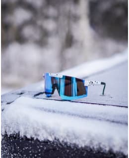 AMOQ COMET SUNGLASSES WHITE SPLASH - BLU Main Image