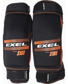 Exel S100 SR musta/oranssi salibandymaalivahdin polvisuoja Main Image