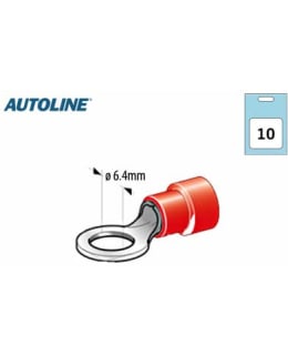 AL M6 6,4MM 10KPL PUNAINEN RENGASLIITIN Main Image