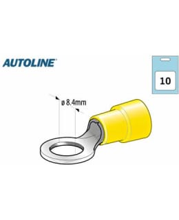 AL M8 8,4MM 10KPL KELTAINEN RENGASLIITIN Main Image