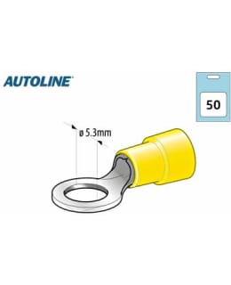 AL M5 5,3MM 50KPL KELTAINEN RENGASLIITIN Main Image