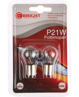 C-BRIGHT P21W BA15S 21W 2KPL POLTTIMO Main Image