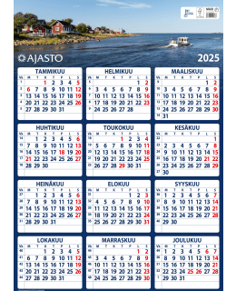 AJASTO MAXI 2025 SEINÄKALENTERI Main Image