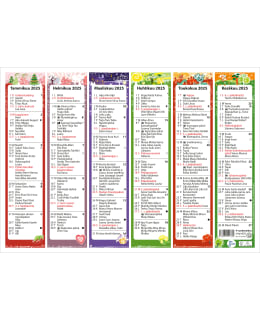 AJASTO VUODENAJAT 2025 SEINÄKALENTERI Main Image