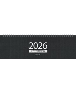 AJASTO PÖYTÄMEMO MUSTA 2026 KALENTERI Main Image