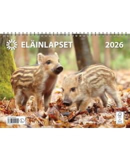 AJASTO ELÄINLAPSET 2026 SEINÄKALENTERI Main Image