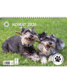 AJASTO KOIRAT 2026 SEINÄKALENTERI Main Image
