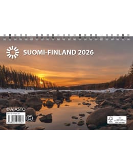 AJASTO SUOMI A5 2026 SEINÄKALENTERI Main Image