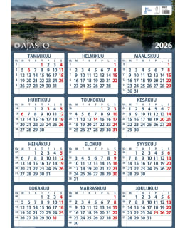 AJASTO MAXI 2026 SEINÄKALENTERI Main Image