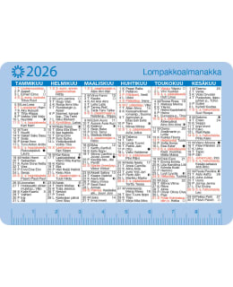 AJASTO 2026 LOMPAKKOALMANAKKA Main Image