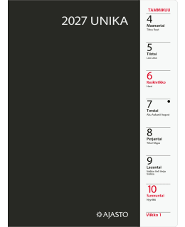 AJASTO UNIKA MUSTA KALENTERI 2027 Main Image