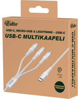 WALTTER ECO USB-C MULTIKAAPELI VALK 1,2M Main Image