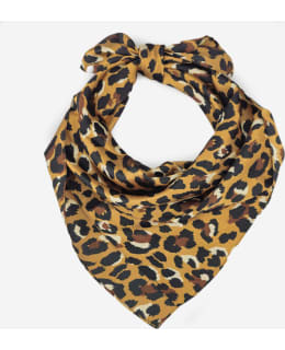 VENIZ 61392 LEOPARD SQUARE SCARF BROWN Main Image