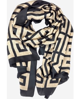 VENIZ 62620 LABYRINT SCARF BLACKBEIGE Main Image