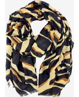 VENIZ 62590 SAFARI SCARF BLACKBROWN Main Image