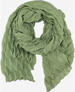 VENIZ 62716 HAND PLEATED SCARF GREEN Main Image