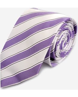 VENIZ N65214 TIE 80MM LILA-VALKOINEN Main Image