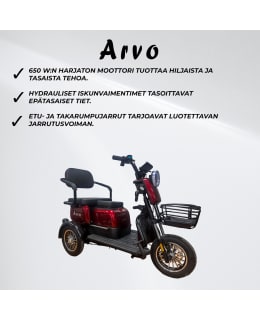 ARVO P250 SENIORISKOOTTERI PUNAINEN Main Image