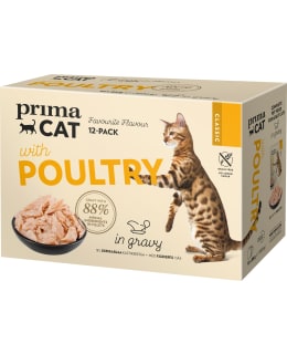 PRIMACAT CLASSIC POULTRY IN GRAVY 12X85G Main Image