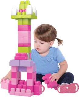 MEGA BLOKS PINK 60-OS RAKENNUSPALIKAT Main Image