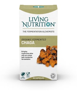 LIVING NU ORGANIC FERMENTED CHAGA 60CAPS Main Image