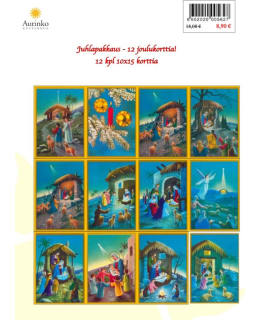 JUHLAPAKKAUS 12 KPL 10X15 JOULUKORTIT Main Image