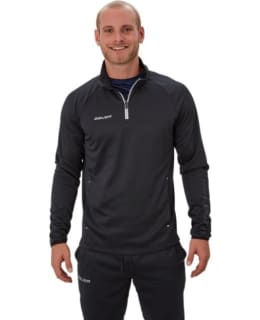BAUER VAPOR FLEE 1/4 ZIP TOP BLK-YTH XXS Main Image