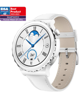 Huawei Watch GT3 Pro 43mm smart watch with white leather strap Main Image