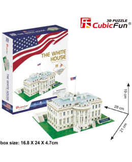 CUBICFUN 3D PALAPELI VALKOINEN TALO Main Image