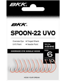 BKK SPOON-22 UVO #1/0 SINGLE LURE HOOK Main Image