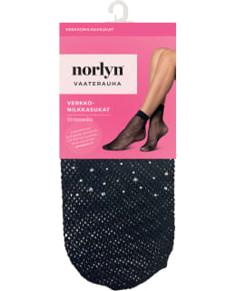 Norlyn Vaaterauha Rhinestone Fishnet Ankle Socks Main Image