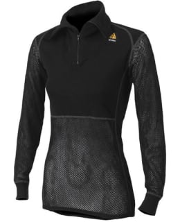 ACLIMA WN POLO W/ZIP WOMAN BLACK L Main Image