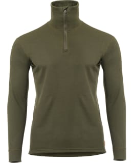 Aclima WoolTerry Polo OliveNight miesten aluspaita Main Image