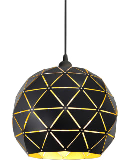 ANETA LATTICE PENDANT 30CM BLACK Main Image