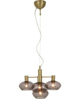 ANETA BELL 4-PCS M.BRASS/GREY PEND.LAMP Main Image
