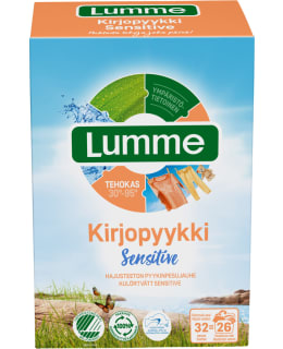 Lumme Kirjopyykki Sensitive 1,12 kg hajusteeton pyykinpesujauhe Main Image