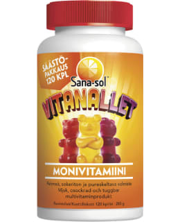 SANA-SOL VITANAL. SÄÄST 120KPL MONIVIT. Main Image