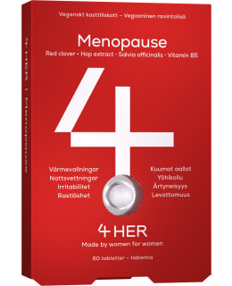 4HER MENOPAUSE 60 KPL RAVINTOLISÄ Main Image