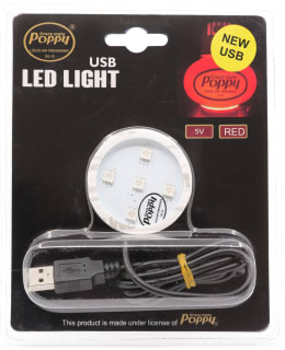 Poppy Grace Mate Red 5V USB LED valoalusta Main Image