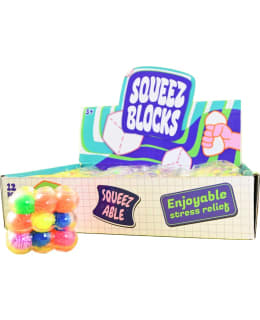 SQUEEZE CUBE POM-POMS 6CM SQUISHY FIDGET Main Image