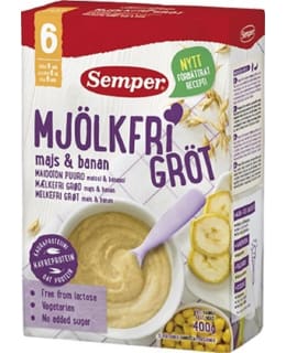 Semper Maissi & Banaani 400g maidoton puuro 6kk Main Image