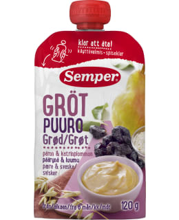 Semper Päärynä-Luumu 120g puuro 6kk Main Image