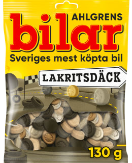 AHLGRENS BILAR LAKRITSDÄCK 130 G PUSSI Main Image