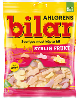 AHLGRENS BILAR SYRLIG FRUKT 130 G PUSSI Main Image