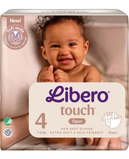 Libero Touch koko 4, 7-12 kg 36 kpl teippivai